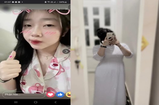 Clip nóng mới nữ sinh Trần Linh áo dài