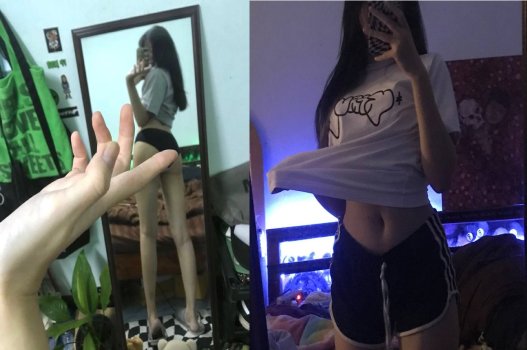 Em sinh viên cặp chân dài làm cave